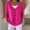 European & American Style Autumn/Winter Women's Solid Color Knit Cardigan Sweater Coat