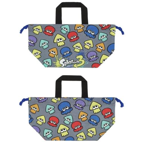 Skater Children's Lunch Box Drawstring Bag with Gusset Kids Made in Japan Splatoon 3 Boys KB7