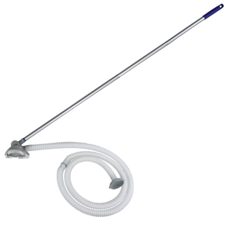 

Manual Swimming Pool Vacuum With Extendable Brush Head And Aluminum Alloys Rod for Quick Sand Dirt Removal 1