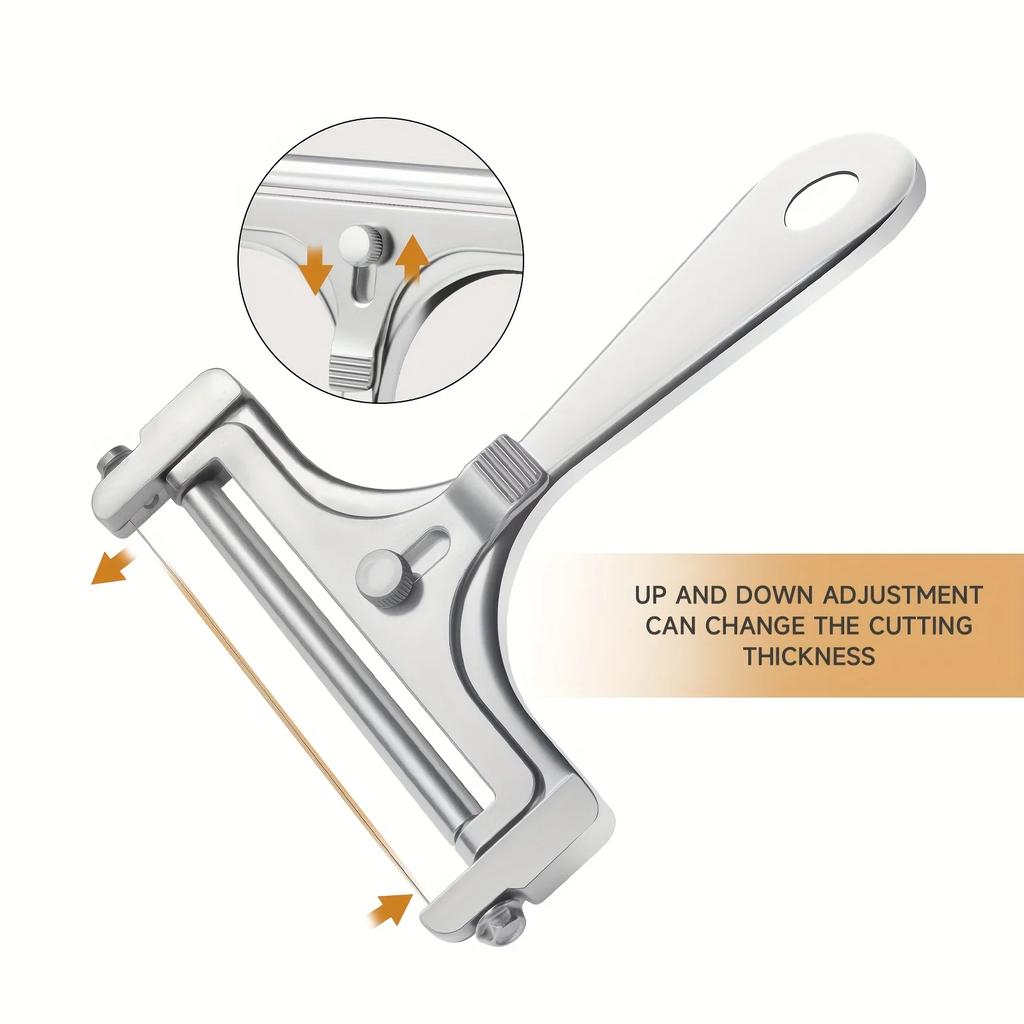 Damaly,Adjustable Cheese Slicer - Easy-to-Use, Perfect Slicing Every Time for Cooking and Entertaining