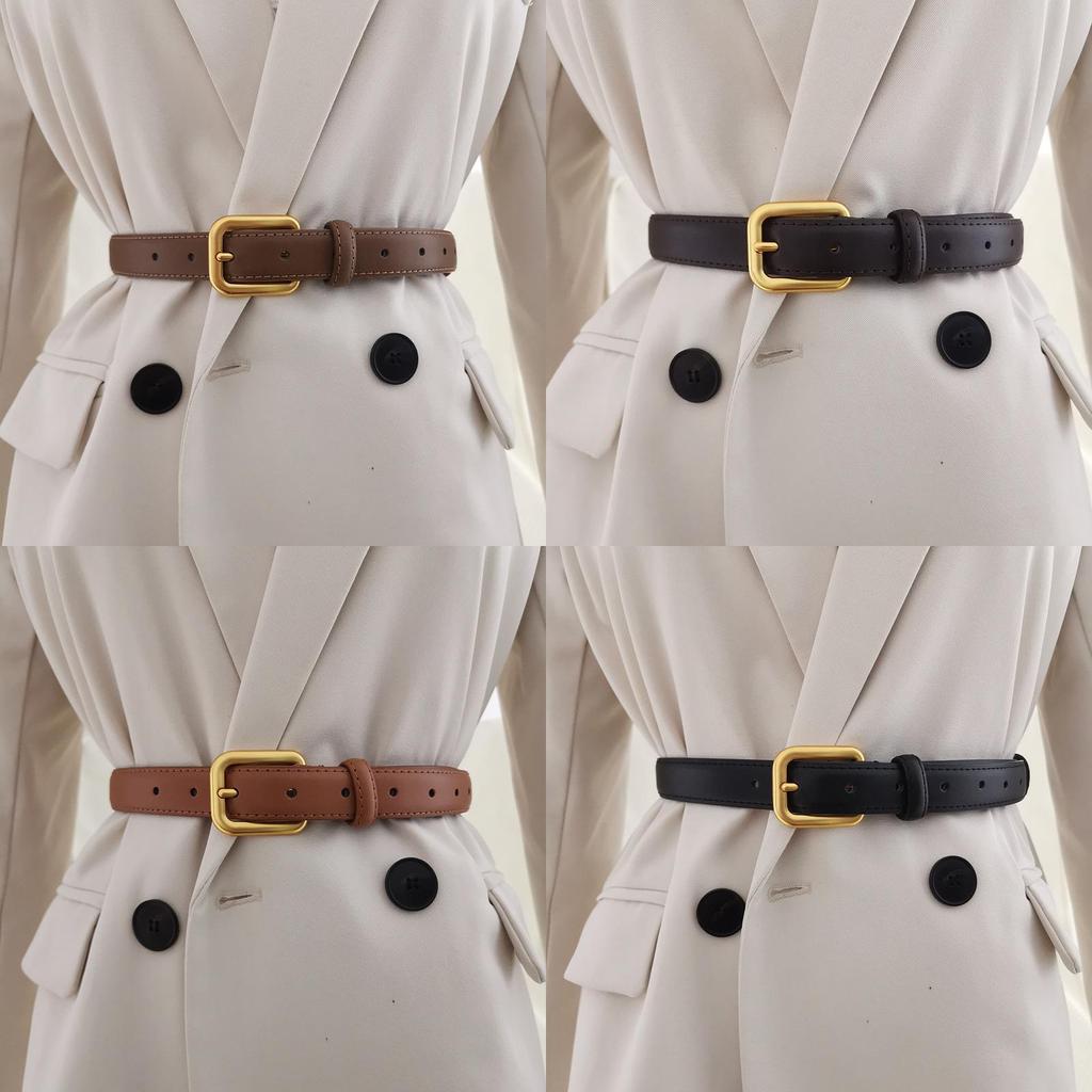 Genuine Leather Womens Belt With Alloy Buckle For Casual And Office Wear