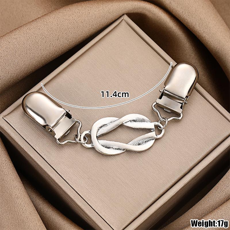 Ретро Зажим для Шарфа-Накидки С Заклепками из Сплава Пряжка для Шарфа Противооткрывающийся Зажим для Воротника Соединительная Пряжка для Шарфа и Кардигана as the picture