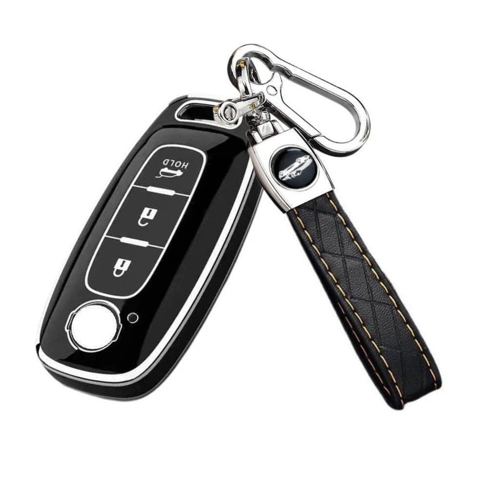 [YANMW] Sakura key case compatible Nissan Aria key cover new key case чёрный