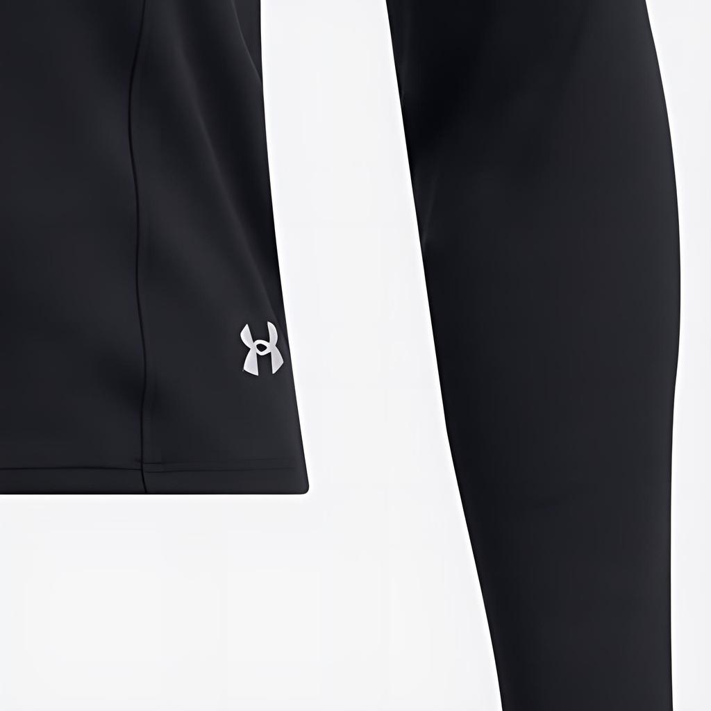 Under Armour Εξωτερικού Χώρου Άνετη Μπλούζα με Στρογγυλή Λαιμόκοψη και Μακρύ Μανίκι Κοντό T-Shirt Γυναικεία Τοπ Μαύρο 1387465-001