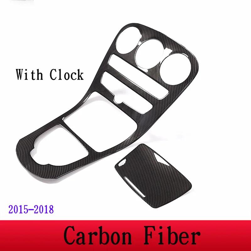 For Mercedes Benz C Class W205 GLC X253 2015-2025 ABS Carbon Fiber Car Center Console Frame Cover Trim Stickers Car Accessories