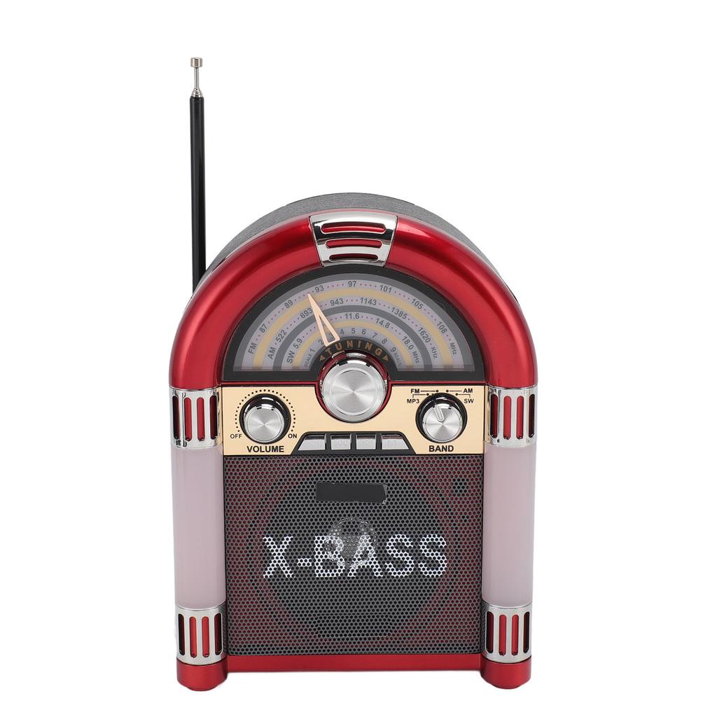 Bluetooth reproduktor AM FM SW pásmový přijímač Retro styl Bezdrátový Multifunkční BT reproduktor