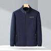 Autumn and Winter Polar Fleece Jacket Tops Men's Jackets Stand-up Collar Young and Middle-aged Men's Fleece Plus Velvet