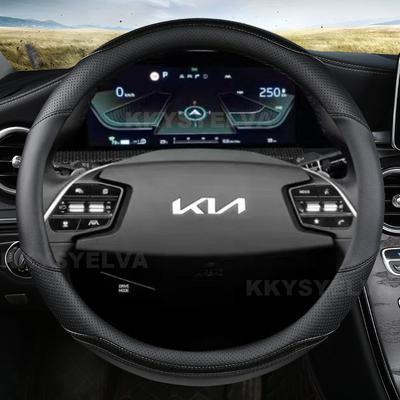 Potah volantu z PU kůže pro KIA K5 KX5 K2 K3 GT Značka Rio Cerato Sportage Stinger EV6 EV6 GT EV6 GT-line