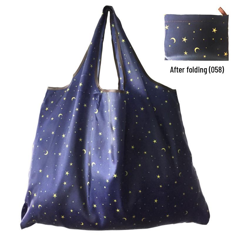 Foldable Tote Bag for Groceries - Large Capacity, Southeast Asian Print