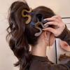 Matte Finish Acrylic Hair Claw Casual Ponytail Clip Simple Shark Clip  Daily