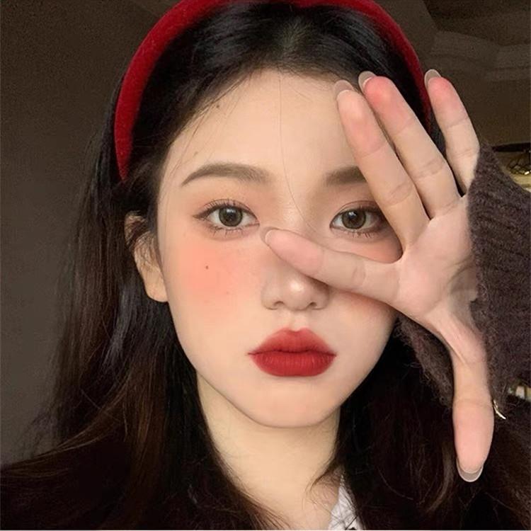 Ancora red velvet headband Internet celebrity autumn new wide-brimmed elegant retro headband high skull hairpin headdress