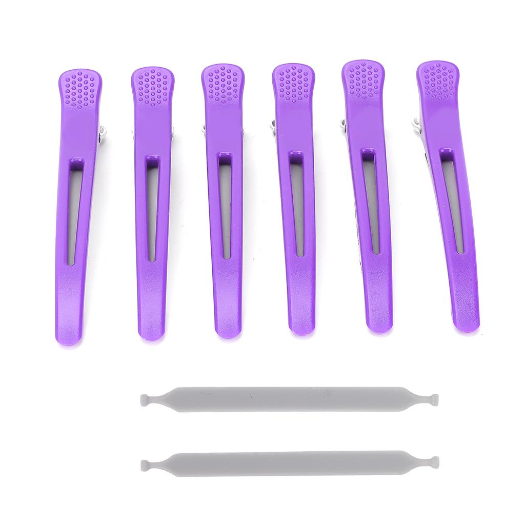 6Pcs Professional Hair Clips Non‑Slip Dividing Duckbill Hair Clips for Hair Cutting Styling