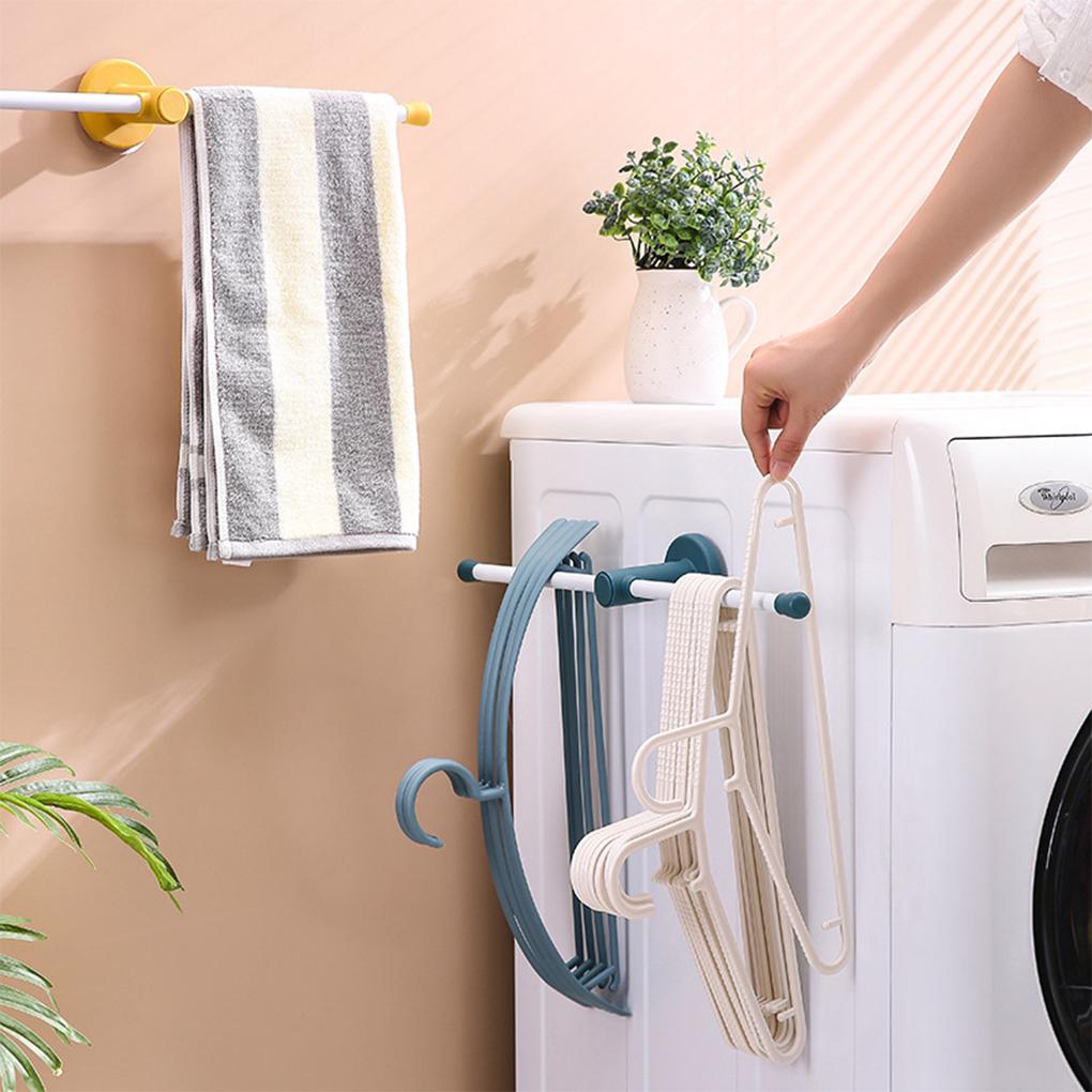 Storage Rack Clothing Holder Puncture-free No Drill Handily Install Convenience Multipurpose Sundries Mount Home Supplies
