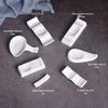 Pure White Ceramic Chopstick and Spoon Rests - 10 Pack