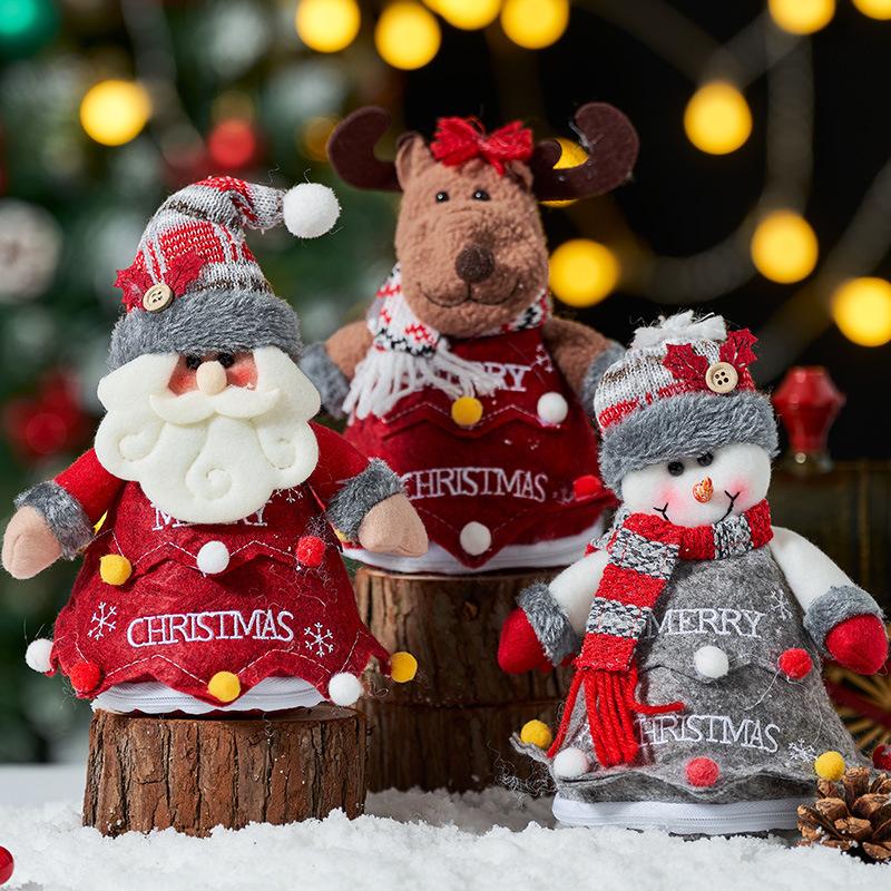 Christmas Gift Bag Santa Claus Reindeer Candy Bag Christmas Eve Apple Bag Christmas Decoration
