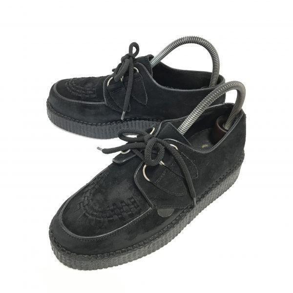 

UNDER GROUND/Платформенные ботинки из замши/24.0см/Черные/Стиль андеграунд(ИСПОЛЬЗОВАЛ)