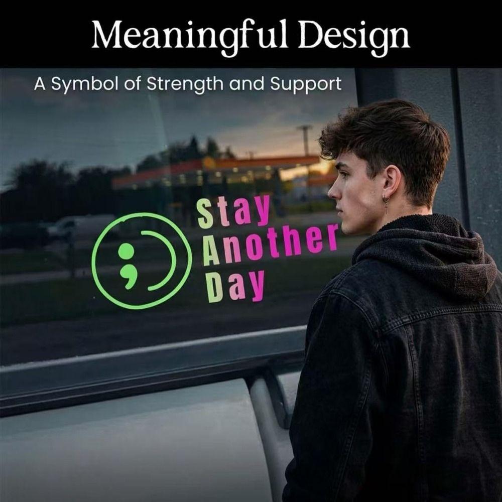 Glossy Finish SAD Stay Another Day Self Adhesive Reminder Stickers Car Decals  Vehicle Accessories