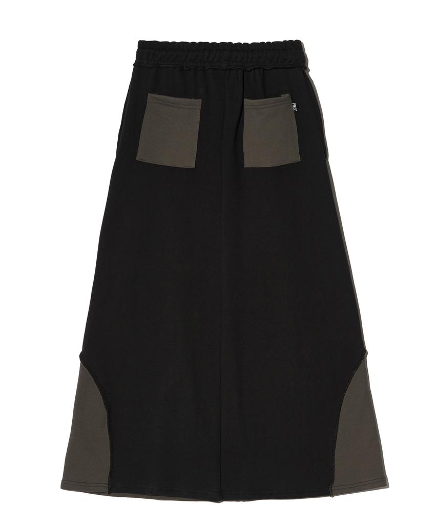 PEACE MAKER Ex Raw Maxi Skirt (Charcoal)