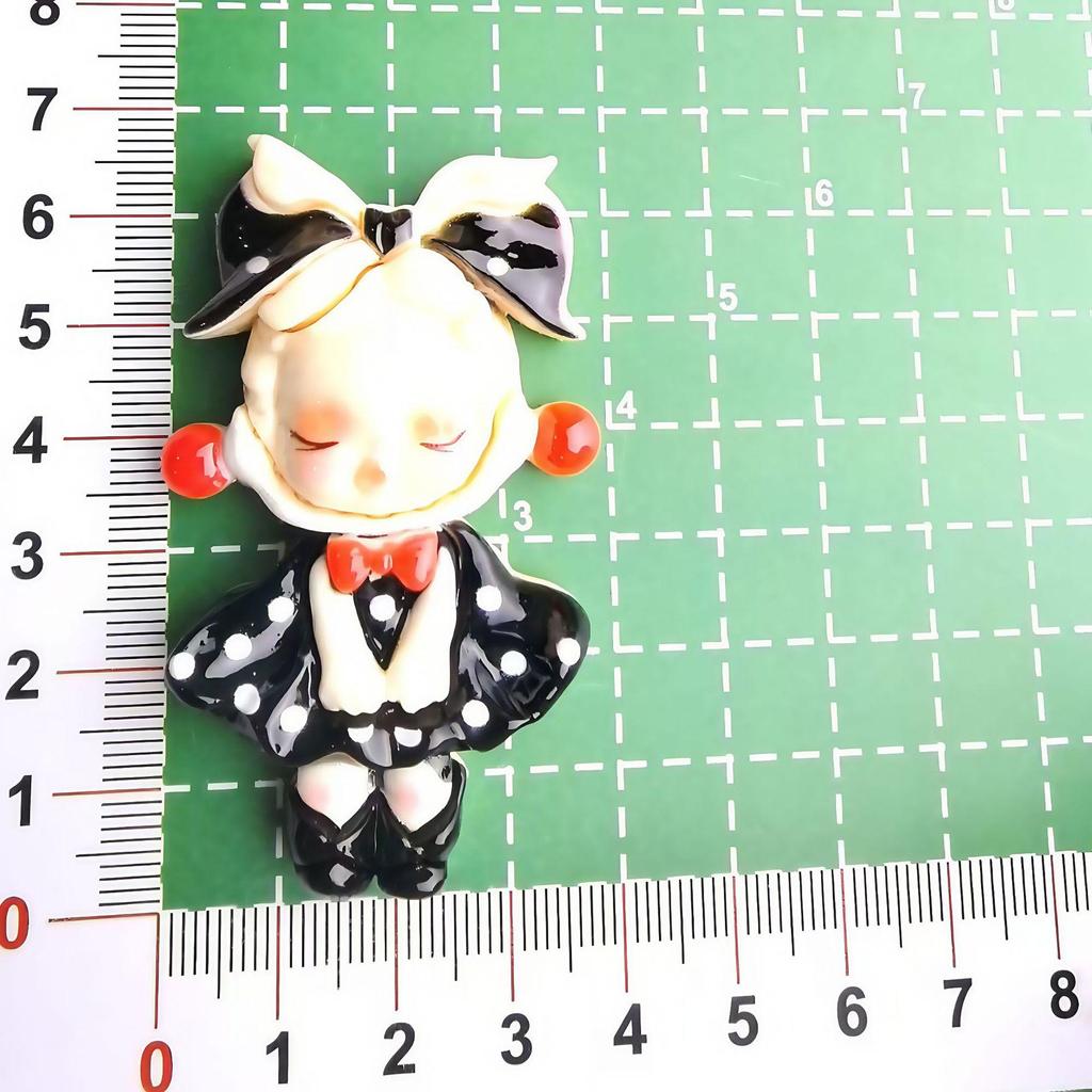 Large Cute Princess Dress Cream Glue DIY Resin Accessories for Hair Clip & Magnet Ornament