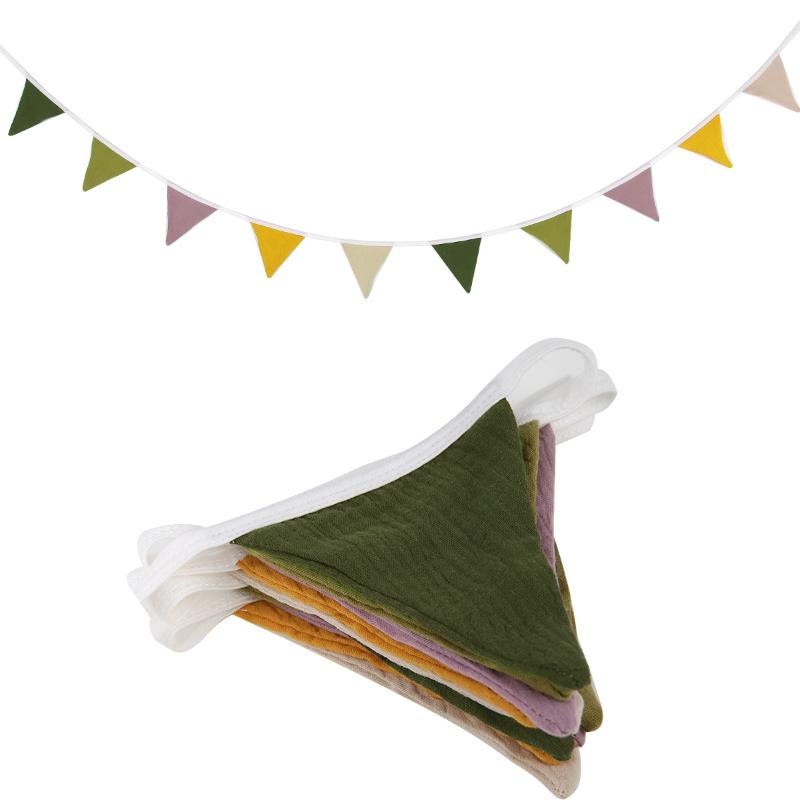 Wimpelkette Banner Flaggen Kinderzimmer Wimpelkette Banner Flaggen Waschbarer Baumwollstoff Dreieckige Wimpel Girlanden Für Wohnzimmer Und Schlafzimmer