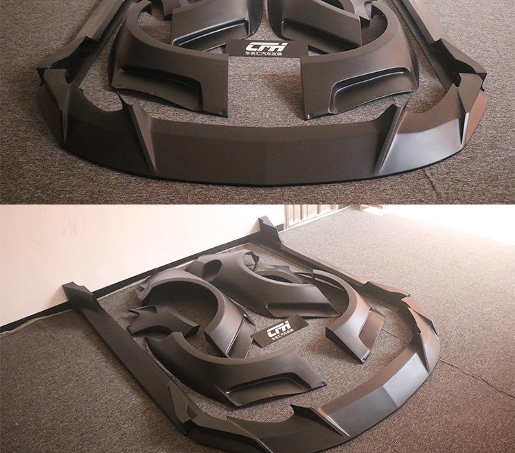 Compatible with 2015-2017 Ford Mustang: Clinched Wide Body Kit Wheel Arch Fender Spoiler.