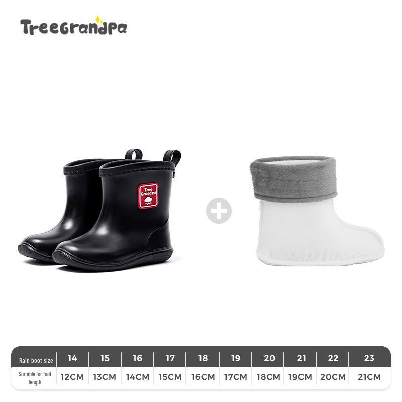 Children's Non-slip Lightweight Mid-calf Rain Boots - Soft Sole for Boys and Girls