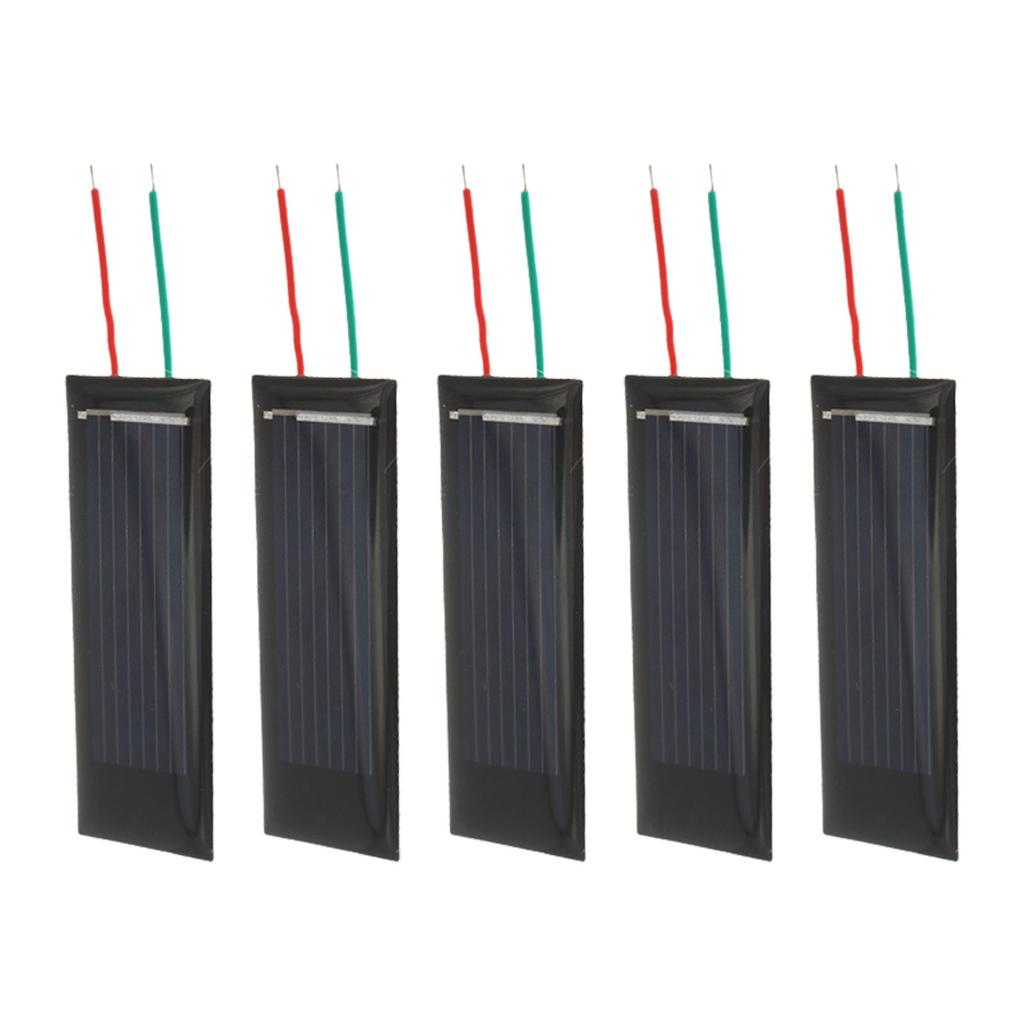 Solární panel 0,5V 130MA s dráty Zalévaný lepicí deskou Solární epoxidový panel Polysilikonová deska Modul solárních systémů Odolný