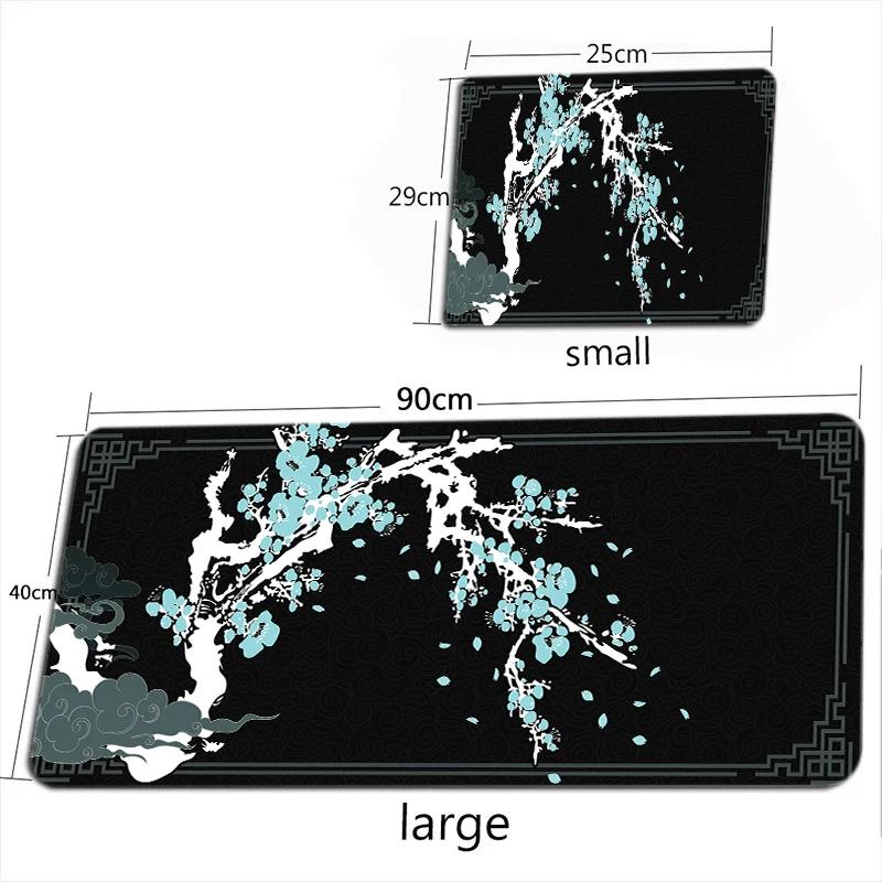 Cherry Blossom Mouse Pad Large Computer Office Game Table Mat XXL 90x40 Rubber Anti-slip Gaming Keyboard Mousepad Long Desk Pads