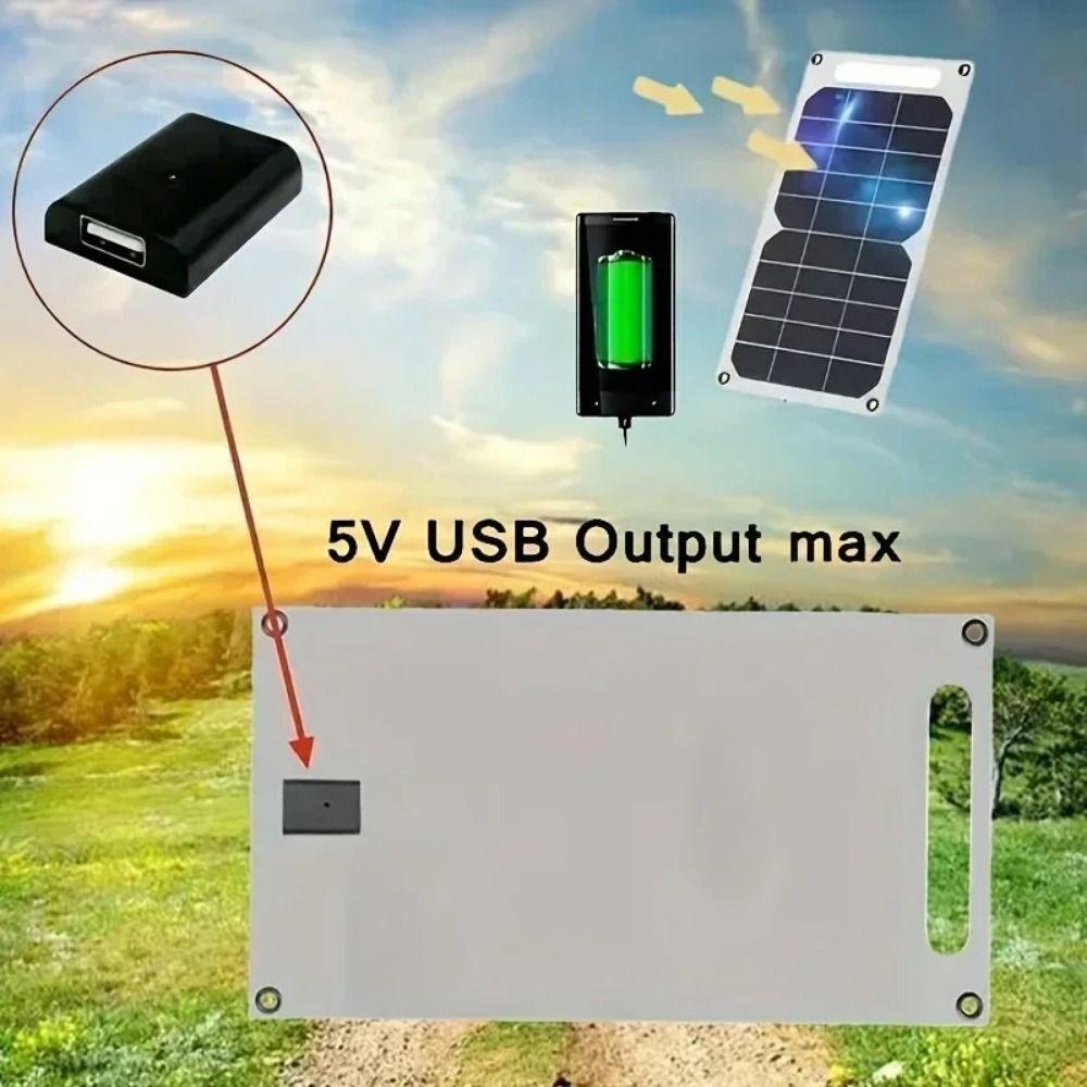 5V 6W USB Solar Charger Panel with USB Output Portable Solar System  For Mobile Phone Power Bank