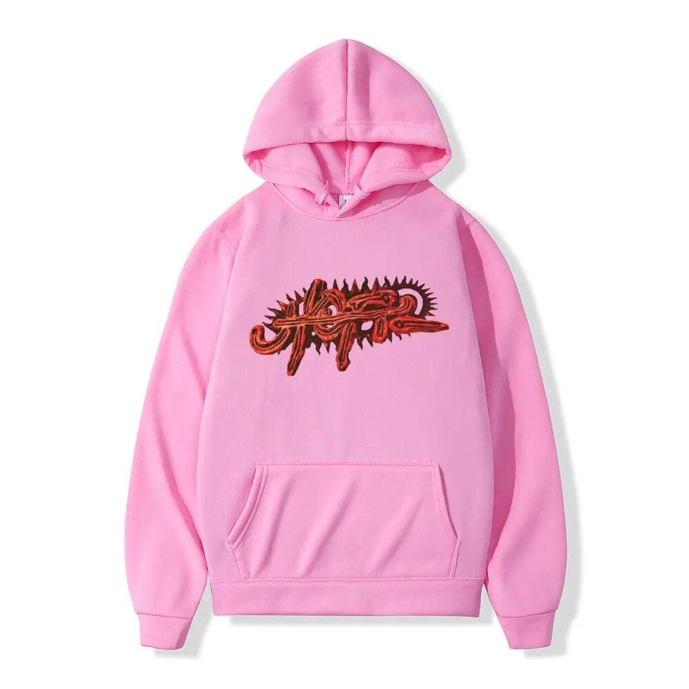 Raper Cactus Jack Utopia bluza z kapturem z nadrukiem unisex kobiety Hip Hop Vintage bluzy z długim rękawem moda codzienna bluza polarowa Streetwear