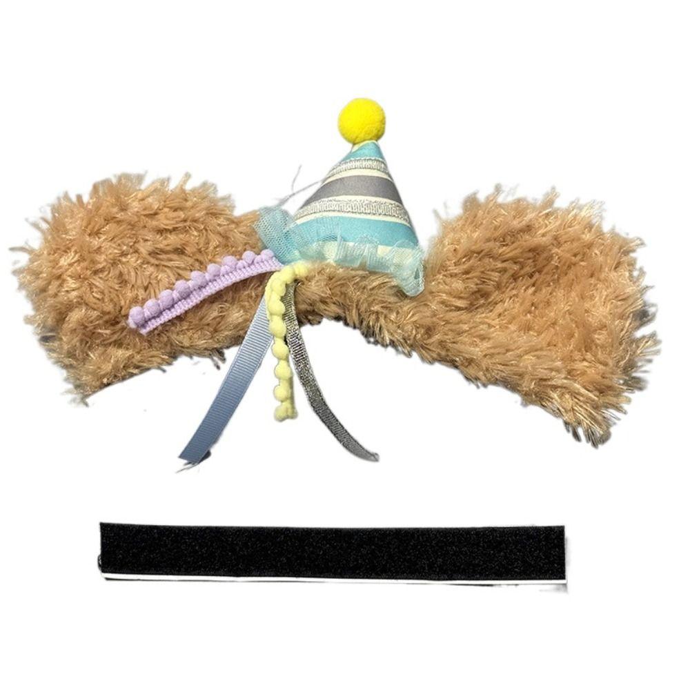 Decorative Motocross Stickers Plush Helmet Decor Motorcycle Helmet Cat Ears  Helmet Accessories