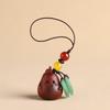 Cartoon Pear Key Chain Handmade Rope Wood Phone Chain Creative Chinese Style Key Ring  Couple Gifts