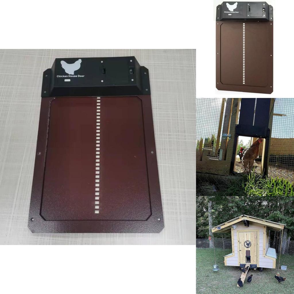 Light-sensing Automatic Chicken Coop Door For Effortless Poultry Care
