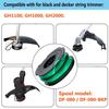 8Pcs Spool for Black & Decker GH1100/GH1000 Type 4/Type 3/Type 2/Type 1 Lawn Mower Part,DF-080-BKP