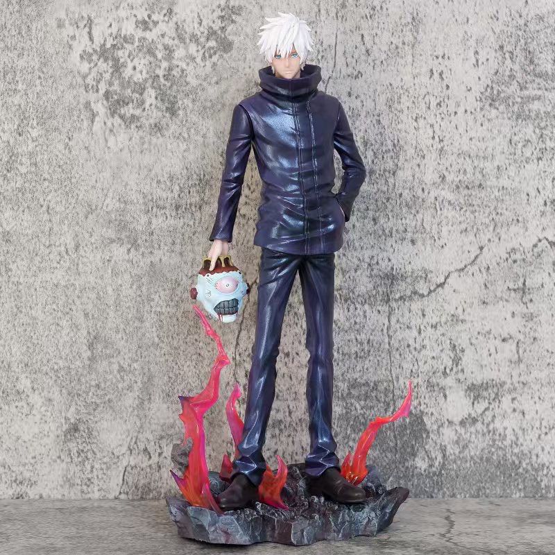 Jujutsu Kaisen 33cm/12.99nch Satoru Gojo Meteor Boomerang Ninja Assassin PVC Both ends Handsome Action Figures Battle Toys Durable Gifts