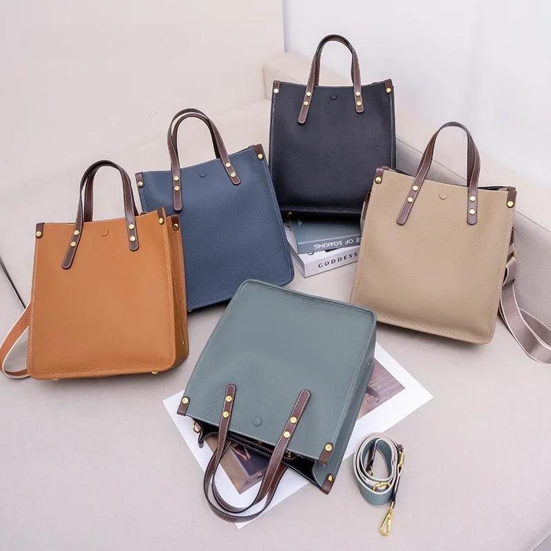 Women's genuine leather shoulder bag luxury designer ladies traveling large capacity crossbody bags new