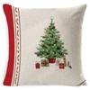 Christmas red and white elk snowflake Christmas tree linen pillow cushion cover home pillow cover European style