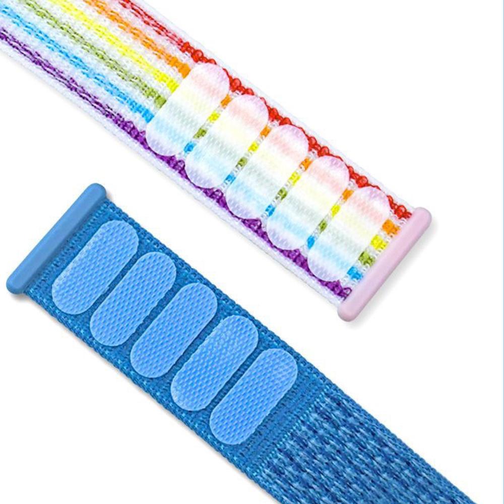 For Xiaomi Smart Band 9 Active/Redmi Band 3 Nylon Strap Magic Tape Design Watch Band