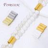 4x10mm 18K Gold Plated Magnetic Tube Beads For Jewelry,Multiple Rows Pearl Necklace Making DIY Accessories,Bracelet Spacer Beads