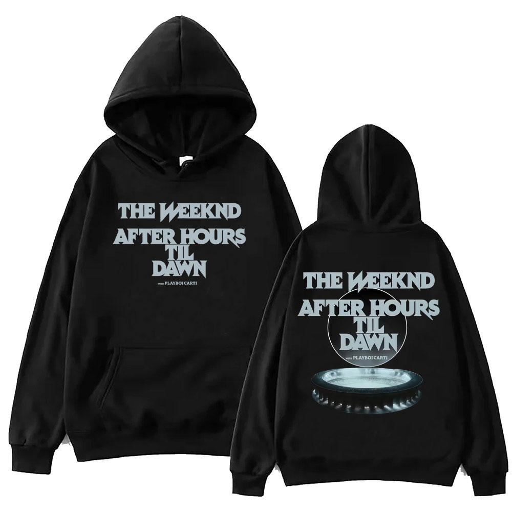 Rapper The Weeknd Merch Hoodie After Hours Til Dawn Tour 2026 Pullovers Men Women Hip Hop Vintage Hooded Sweatshirts Streetwear