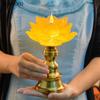 Candlestick Shaped Like A Lotus Flower Ancestral Hall Supplies Pray for Auspiciousness Temple Law Society Sacrifice Home Decor