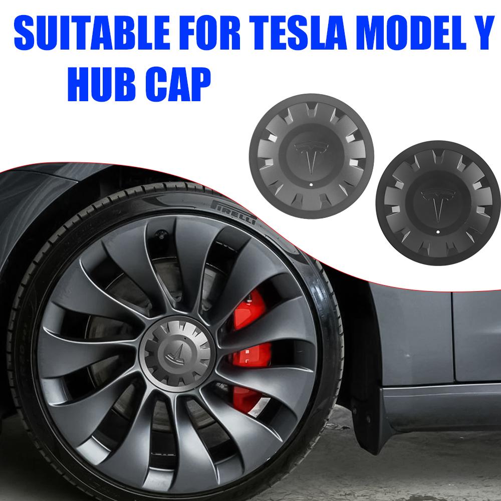 4pcs For Tesla Model Y Performance 21-inch Car Wheel Hub Center Cover Replacement Parts Auto Tire Hubcap Badge Decor Accessories