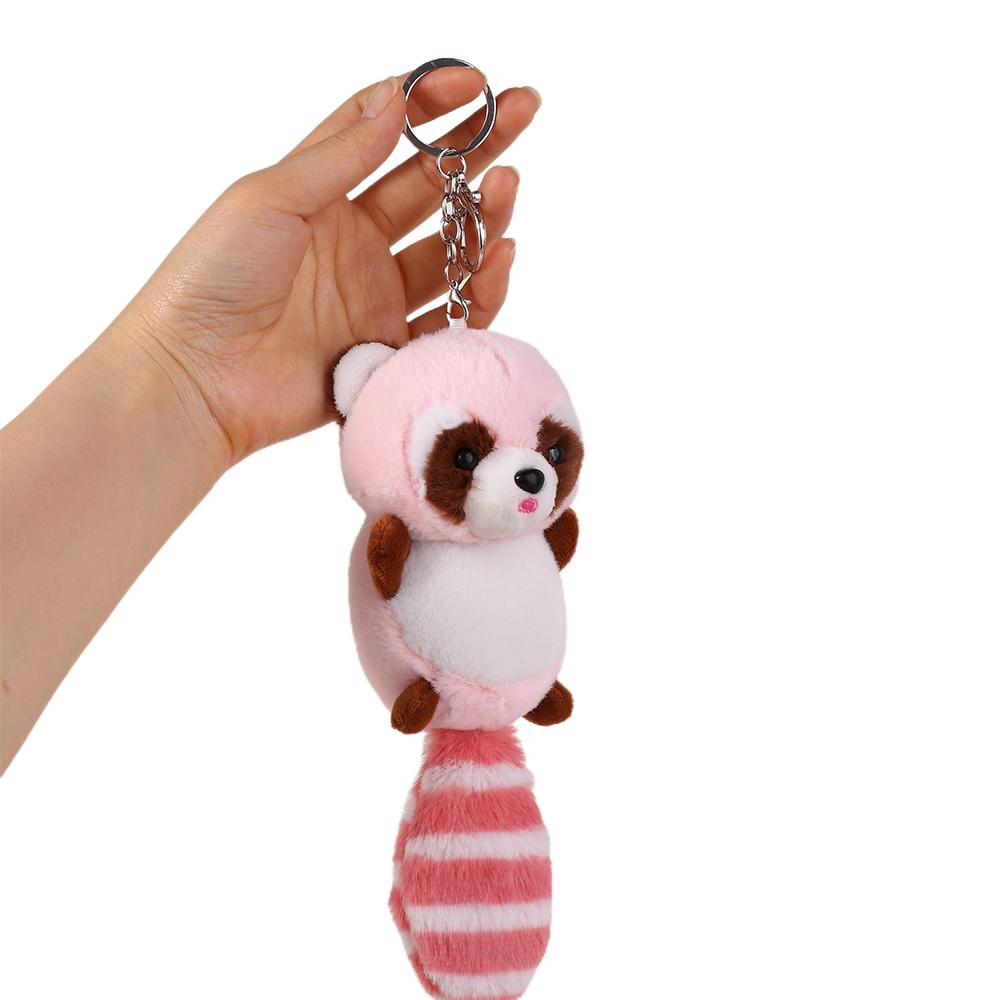 Pendant DIY Trinket Raccoon Plush Keychain Stuffed Animal Toys Plush Keychain Raccoon Plush Pendant