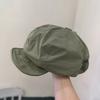 Thin Beret Women's Literary Retro Newsboy Hat Tide Cloud Octagonal Hat Casual Street Painter Hat