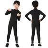 Children's Tights Training Clothes Set Men's Autumn and Winter Sports Base Warm High-necked Quick-drying Clothes Student Fitness Clothes Women