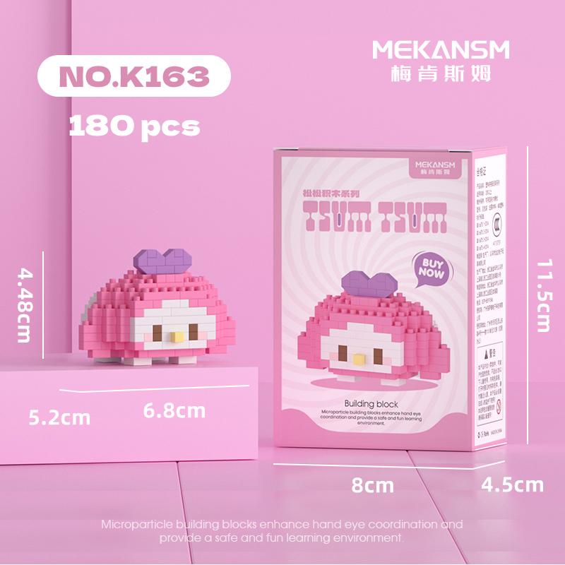 Disney Sanrio Mini Building Blocks Anime Figure Diamond Bricks Mickey Minnie Donald Duck Hello Kitty DIY Toys Festival Gifts