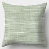 Avocado Green Pillowcase Square Sofa Pillowcase Plaid Plant Print Cushion Cover