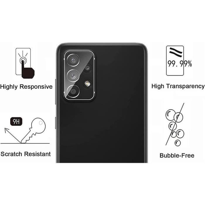 Coque de protection - BOOLING - pour Samsung Galaxy A53 5G - Transparent - 2 Verres Trempés - 2 Protections Caméra