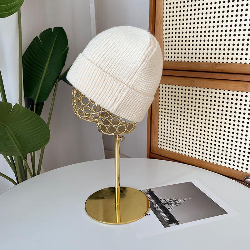 Light Board Knitted Wool Hat Women's Autumn and Winter Big Head Circumference Thickened Warm Cover Cold Hat Versatile Ear Protection Bag Head Hat Men