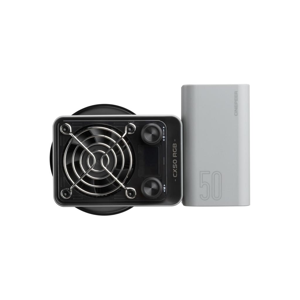 Japanese Zhiyun CINEPEER CX50RGB RGB LED Photography 50W Color Fast Charging [Official Warranty] Full-Color Light, Output, 2700-6500K Temperature,